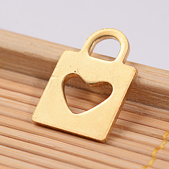 Ионное покрытие (IP) навесной замок 304 нержавеющая сталь брелоки&nbsp;STAS-G130-35G