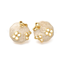 Серьги-гвоздики из нержавеющей стали 304 с эмалью EJEW-S254-02B-G