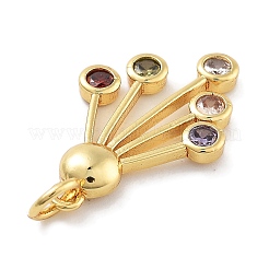 Стойки обшивки латунь микро проложить Циркон подвеску KK-Z071-74G-02