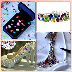 Акрил пришить горный хрусталь&nbsp;DIY-SC0032-50A