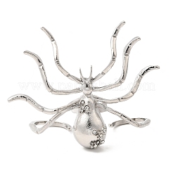 Регулируемые манжеты из сплава со стразами в стиле Хэллоуина&nbsp;LS-RJEW-P162-01P