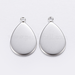 Подвеска-кабошон из нержавеющей стали 304&nbsp;LS-X-STAS-P198-14A