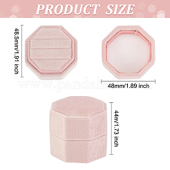 Бархат кольца коробки VBOX-WH0013-01C