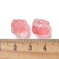 Выпечка расписные прозрачные стеклянные бусины GLAA-C035-01H