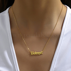 Модные ретро-кулоны с буквами из нержавеющей стали для женщин WP0779