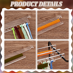 4 шт. акриловый настенный органайзер для хранения файлов ODIS-WH0074-05