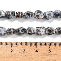 Синтетических нитей бирюзовые бусы TURQ-F019-02I