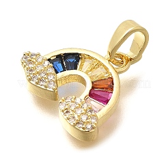 Покрытие стойки латунь микропаве прозрачные подвески из кубического циркония KK-M309-31G