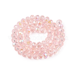 Стеклянные бусины с гальваническим покрытием &nbsp;LS-EGLA-A044-T8mm-L22