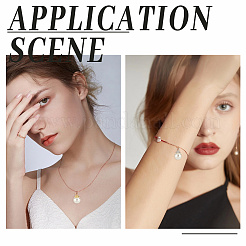 80 шт. 8 подвески из АБС-пластика с имитацией жемчуга FIND-AR0004-15