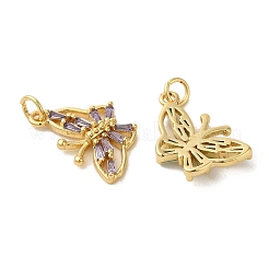 Латунные микро проложить кубического циркония подвески KK-R162-043G