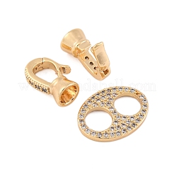 Проложить латунный прозрачный кубический цирконий над застежками KK-Z066-01G