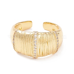 Кольцо-манжета с кубическим цирконием&nbsp;RJEW-P026-03G