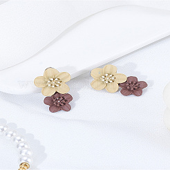 1 пара серег-гвоздиков из цинкового сплава&nbsp;EJEW-LP0007-043B