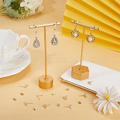 12 шт. 3-х стилевые латунные серьги-гвоздики с кубическим цирконием&nbsp;KK-BBC0012-67