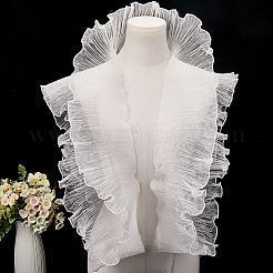 10 ярд прозрачного полиэстерового кружева с плиссировкой OCOR-GF0004-73