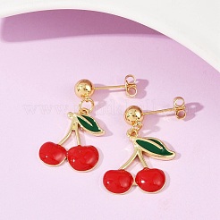 Серьги-гвоздики из латуни&nbsp;EJEW-Q045-05G