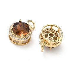 Латунные микро проложить кубического циркония подвески&nbsp;KK-C252-02G-G