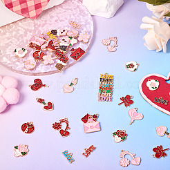 52 шт. 26 стиля подвески из сплава и эмали на тему Дня святого Валентина&nbsp;ENAM-TA0002-83