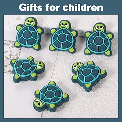 10шт силиконовые бусины в виде черепахи из мультфильма JX710A
