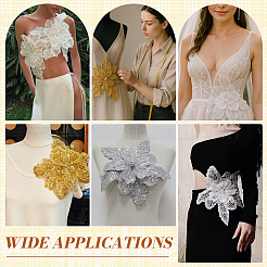 2 шт. 2-х цветные цветочные декоративные корсажи для аксессуаров одежды&nbsp;FIND-NB0006-52