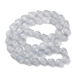 Стеклянные бусины с гальваническим покрытием  EGLA-F164-PL01