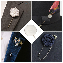 60 шт. фурнитура для броши из нержавеющей стали 201&nbsp;STAS-SC0003-91