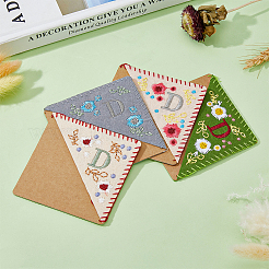 4 шт. 4-х стилевые закладки для книг с вышивкой из фетра FIND-HY0003-46D