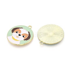 Подвески из экологически чистого сплава с эмалью&nbsp;X-ENAM-Q437-057-NR