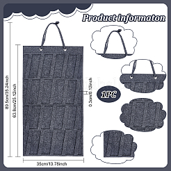 1 шт. фетровый держатель-органайзер для подвесных зажимов для волос для женщин и девочек AJEW-BC0004-33B