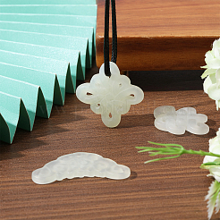 3 шт. 3 стиля подвески из натурального нефрита сюянь DIY-CA0006-92