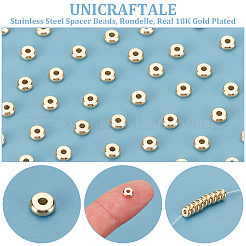 100 шт. разделительные бусины из нержавеющей стали 304&nbsp;STAS-UN0058-39