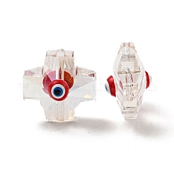 Прозрачные стеклянные бусины GLAA-F121-09