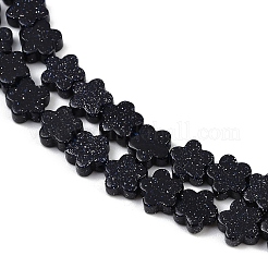 Синтетический синий авантюрин бисер нитей G-B138-C14-01