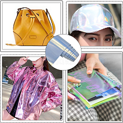 Блестящая ткань из искусственной кожи AJEW-WH20049-44H