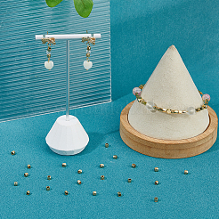 100 шт. Латунные дистанционные бусины&nbsp;KK-HS0015-30G