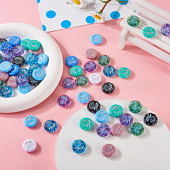 90шт 9 стильные непрозрачные и прозрачные акриловые бусины&nbsp;MACR-TA0001-45