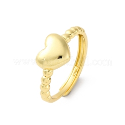 Латунные регулируемые кольца на палец для женщин&nbsp;RJEW-U053-04G