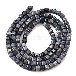 Натуральные сапфировые бусинки G-G259-B04-3x3mm