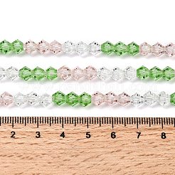 Прозрачный градиент цвета стеклянные бусины пряди GLAA-F131-01B-06