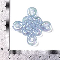 Переливающиеся и светящиеся прозрачные акриловые бусины с УФ-покрытием&nbsp;OACR-G033-06G