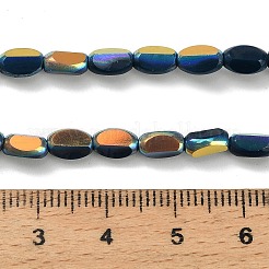 Гальванические непрозрачные стеклянные бусины&nbsp;EGLA-H112-06-HR05