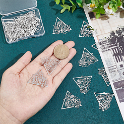 40 шт. филигранные подвески из нержавеющей стали 201&nbsp;STAS-UN0042-12