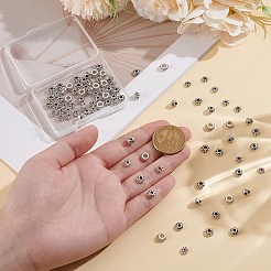 90 шт. 6 стиля бусины из сплава в тибетском стиле&nbsp;TIBE-LP0001-01AS