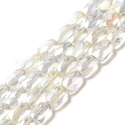 Прозрачные стеклянные бусины гальваническим пряди&nbsp;EGLA-F150-AB01