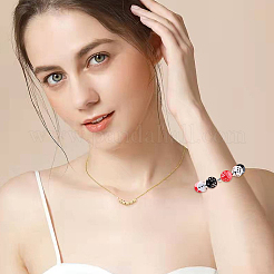 180шт 3 цвета акриловые бусины&nbsp;OACR-PA0001-08