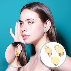 30 шт. 3 стиля фурнитуры для сережек-клипс из нержавеющей стали 304 FIND-UN0003-60