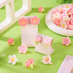 Набор из 48 смоляного цветка и железных кнопок&nbsp;AJEW-TAC00050