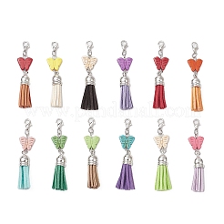 Подвеска-бабочка из синтетической бирюзы&nbsp;HJEW-JM03736