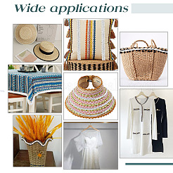 Блестящая плетеная кружевная отделка из полиэстера OCOR-WH0079-24B